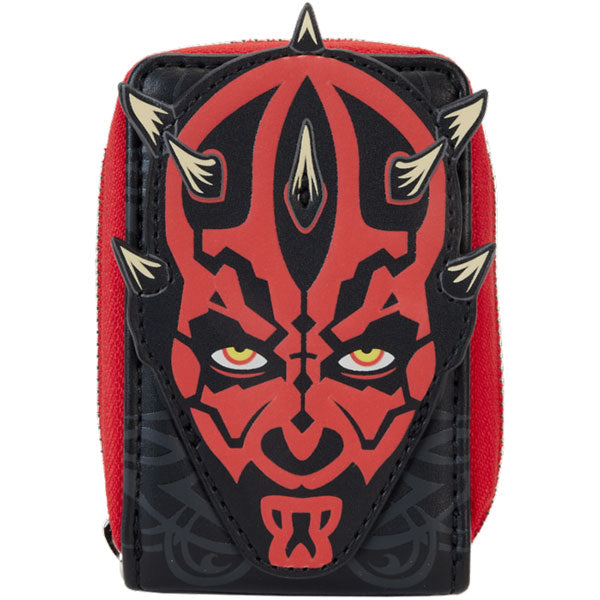 Loungefly - Star Wars - The Phantom Menace 25th Anniversary Darth Maul Glow in the Dark Accordion Wallet