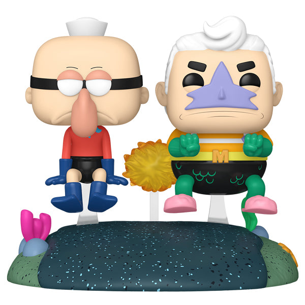 Spongebob - Mermaid Man and Barnacle Boy with Invisible Car US Exclusive Pop! Ride