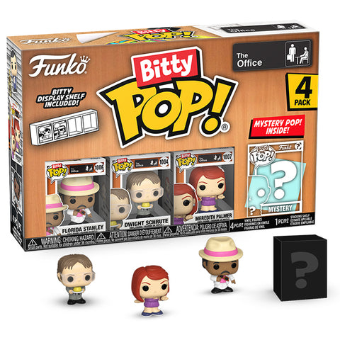 Image of The Office - Florida, Dwight, Meredith & Mystery Bitty Pop! Vinyl 4 Pack