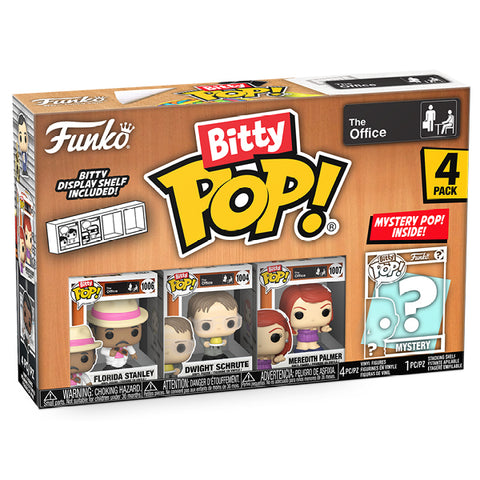 Image of The Office - Florida, Dwight, Meredith & Mystery Bitty Pop! Vinyl 4 Pack