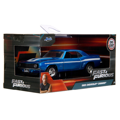 Fast & Furious - 1969 Chevrolet Camaro (Candy Blue) 1:32 Scale Diecast Vehicle