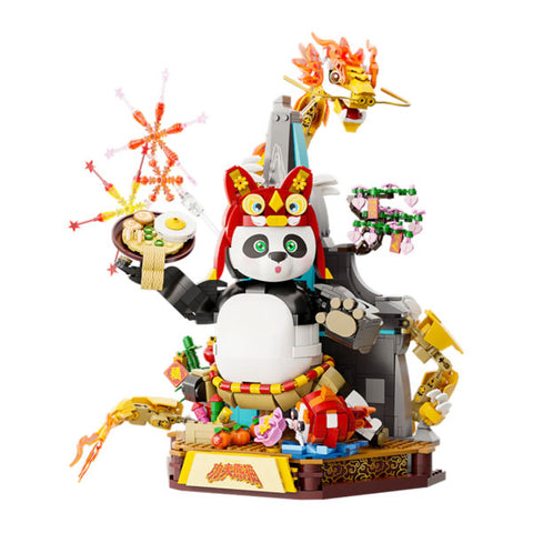 Image of Kung Fu Panda - Po's Cosrider Building Block Construction Set (186 Pieces)