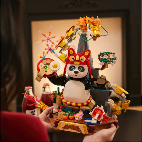 Image of Kung Fu Panda - Po's Cosrider Building Block Construction Set (186 Pieces)