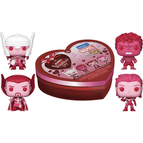 Marvel Comics: Valentines 2024 - Pink US Exclusive Pocket Pop! 4-Pack Heart Box