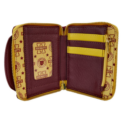 Loungefly - Harry Potter - Gryffindor Hogwarts Crest Varsity Jacket Zip Around Wallet