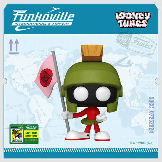 SDCC 2024 - Looney Tunes - Marvin the Martian with Flag US Exclusive Pop Vinyl