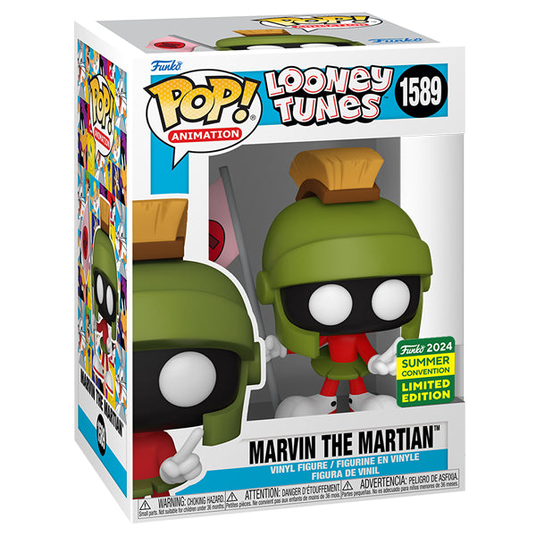 SDCC 2024 - Looney Tunes - Marvin the Martian with Flag US Exclusive Pop Vinyl