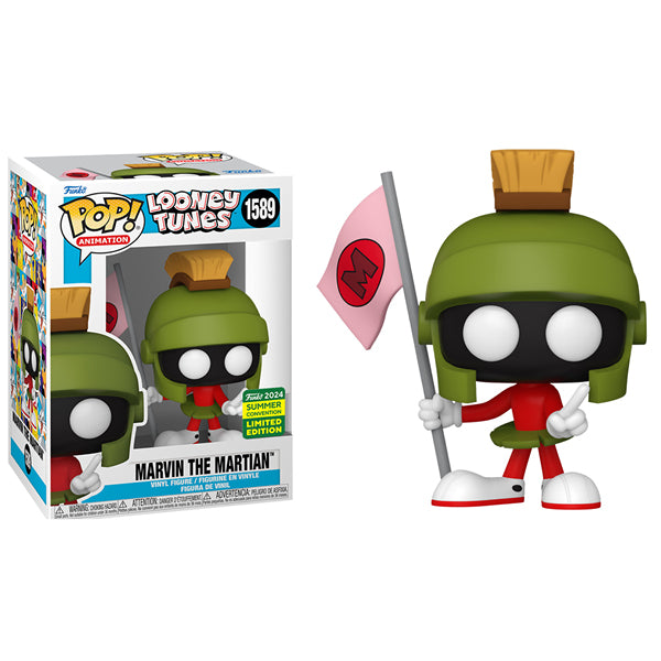 SDCC 2024 - Looney Tunes - Marvin the Martian with Flag US Exclusive Pop Vinyl