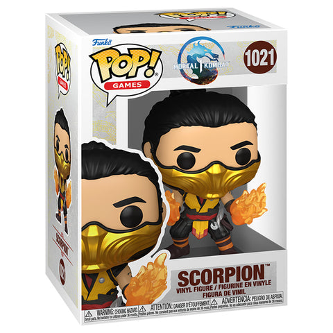 Image of Mortal Kombat 1 - Scorpion (Fire Hands) Pop! Vinyl