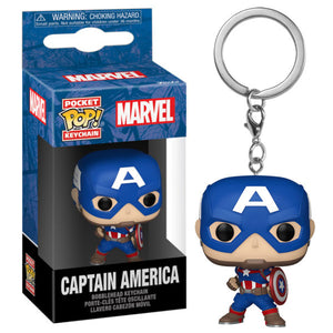 Marvel Comics - New Classics Captain America Pocket Pop! Keychain
