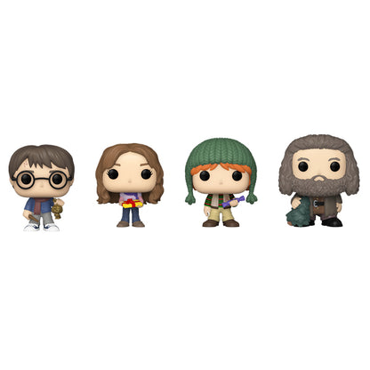 Harry Potter - Christmas Tree Holiday Box Pocket US Exclusive Pop! Vinyl 4 Pack