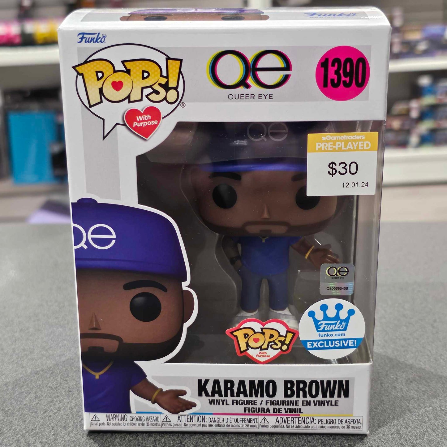 QE Queer Eye - Queer Eye Karamo Brown Funko Exclusive Pop! Vinyl with Purpose