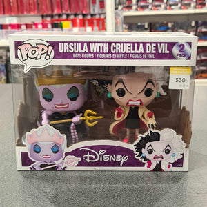 Disney - Ursula With Cruella De Vil 2 Pack Pop! Vinyl