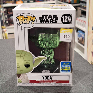 SDCC 2019 - Star Wars - Yoda Green Chrome US Exclusive Pop! Vinyl