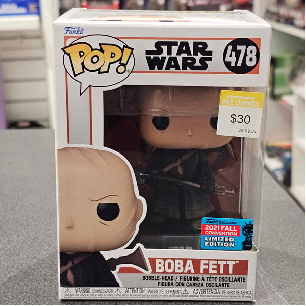 NYCC 2021 - Star Wars - Mandalorian - Boba Fett Tattooine Pop! Vinyl