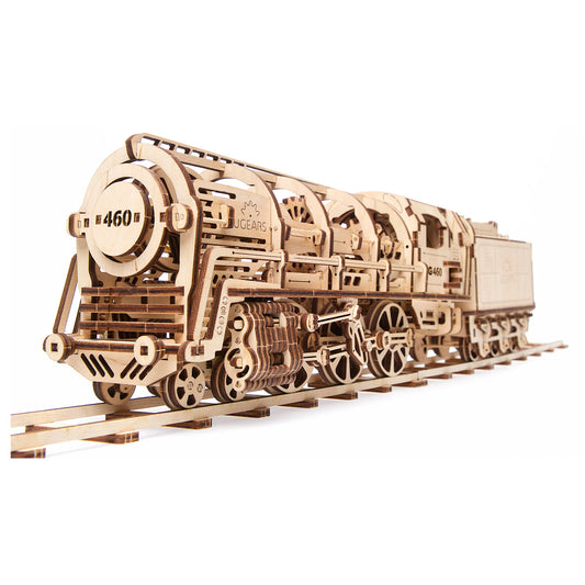 UGears 460 Steam Locomotive with Tender