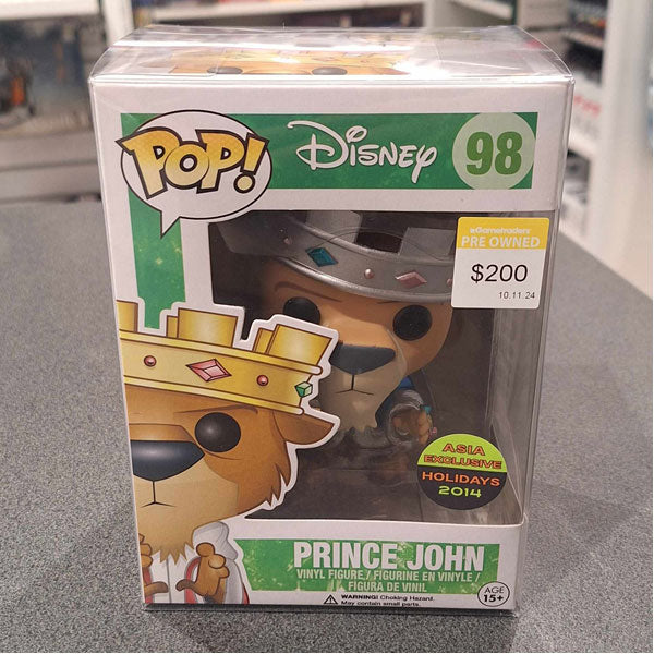 Disney Prince John Asia Exclusive Holidays 2014 Pop! Vinyl