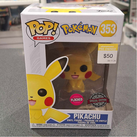 Pokemon - Pikachu Flocked Pop! Vinyl