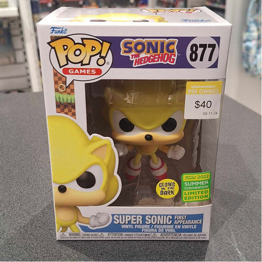 SDCC 2022 - Sonic the Hedgehog - Super Sonic First Appearance Glow US Exclusive Pop! Vinyl