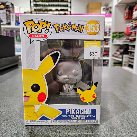 Pokemon - Pikachu Silver Metallic Pop! Vinyl