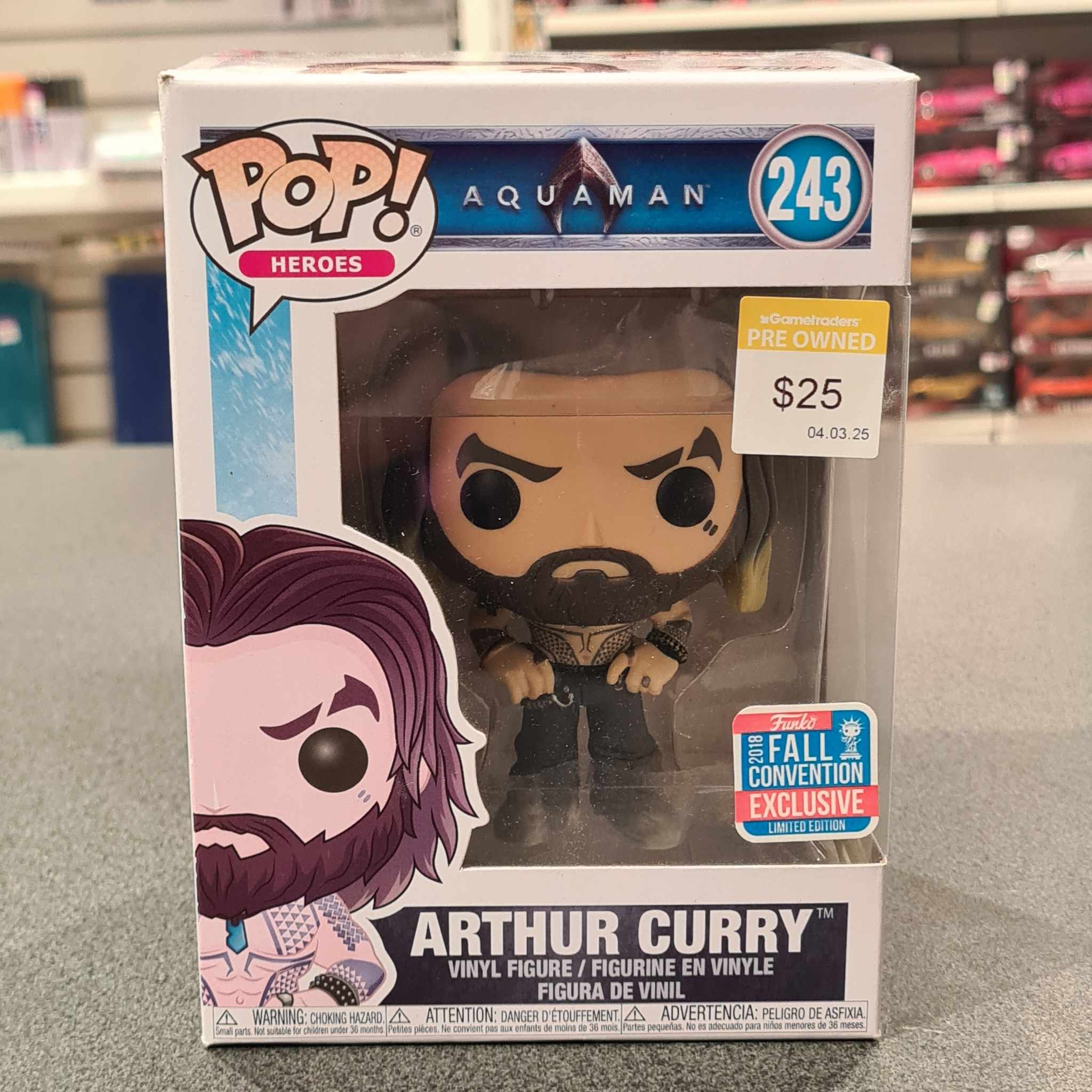 NYCC 2018 - Aquaman - Arthur Curry US Exclusive Pop! Vinyl