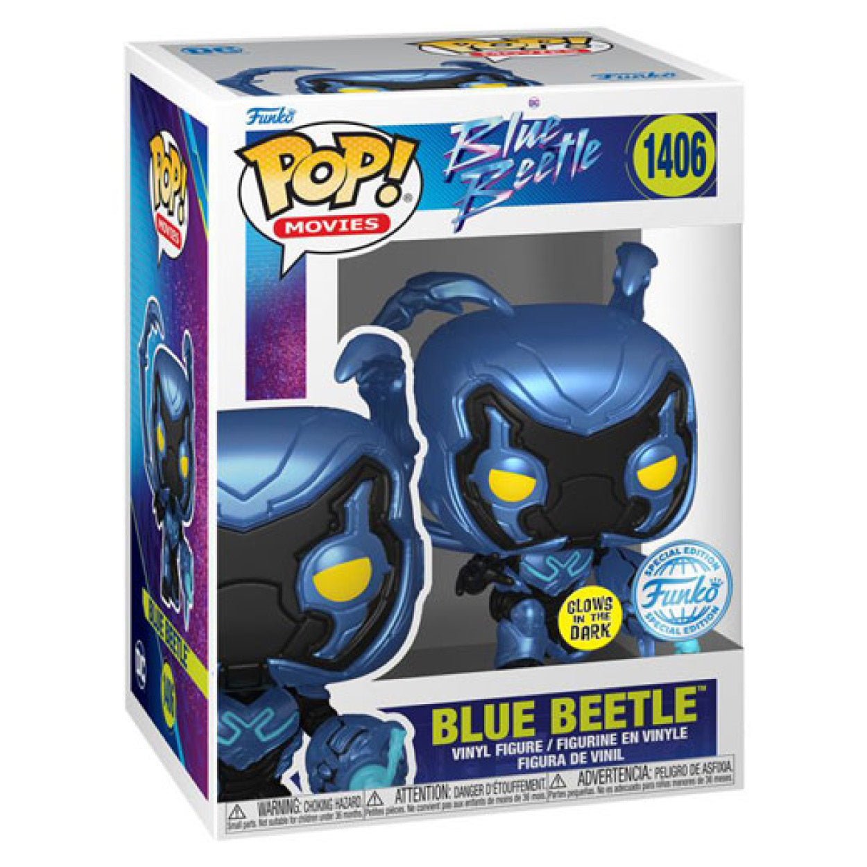 Blue Beetle (2023) - Blue Beetle Glow US Exclusive Pop! Vinyl