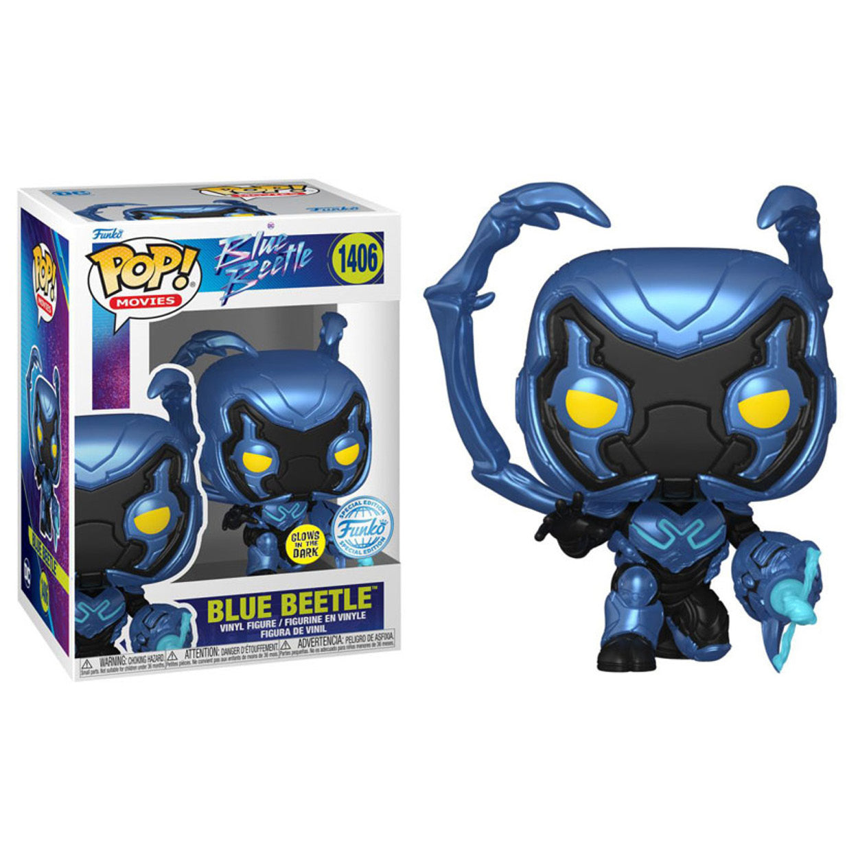 Blue Beetle (2023) - Blue Beetle Glow US Exclusive Pop! Vinyl