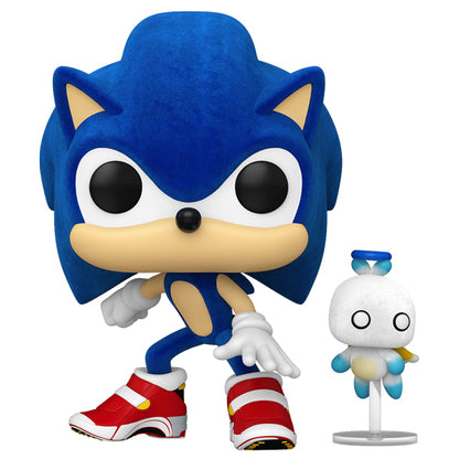 Sonic The Hedgehog - Sonic with Hero Chao Flocked US Exclusive Pop! Vinyl