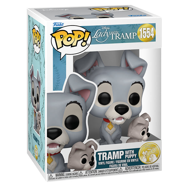 Lady and the Tramp (1955) - Tramp with Puppy 70th Anniversary Pop! Vinyl