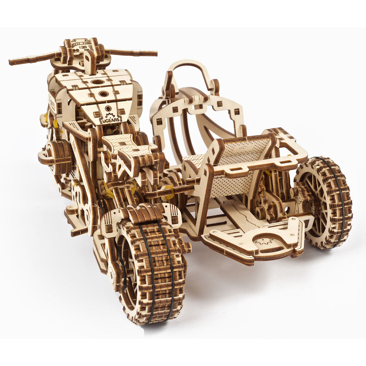 UGears Scrambler UGR-10 with Sidecar