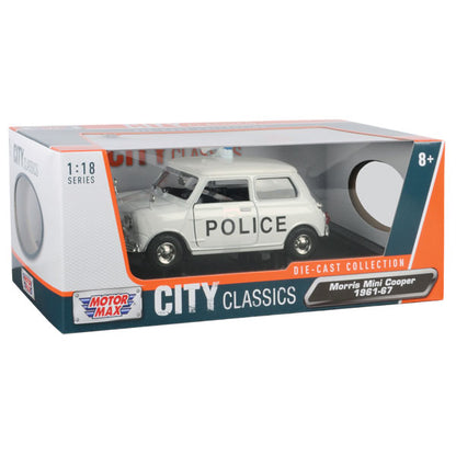 Mini Cooper Collection - 1:18 Scale Morris Mini Cooper - Police Car