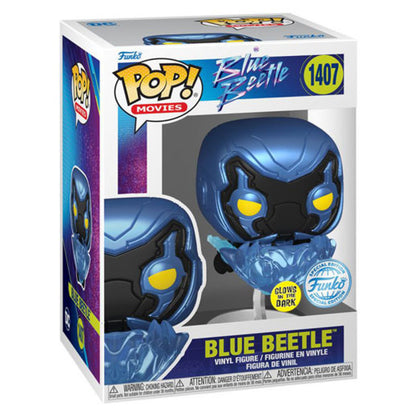 Blue Beetle (2023) - Blue Beetle in Flight Glow US Exclusive Pop! Vinyl