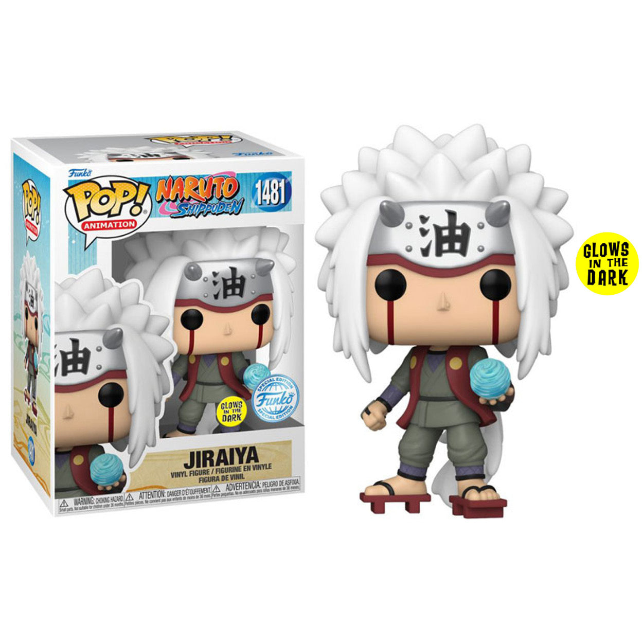 Naruto - Jiraiya with Rasengan US Exclusive Glow Pop! Vinyl