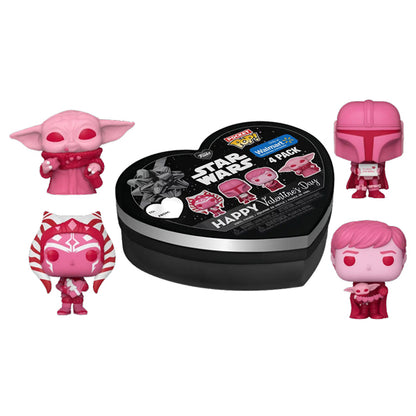 Star Wars: Valentines 2024 - Pink US Exclusive Pocket Pop! 4-Pack Heart Box