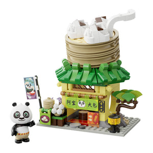 Kung Fu Panda - Po's Dumpling Shop Mini Street View Building Block Construction Set (316 Pieces)