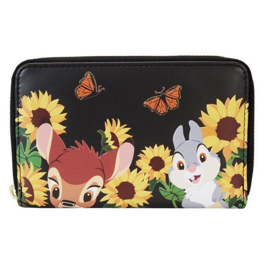 Loungefly - Bambi (1942) - Sunflower Friends Zip Around Wallet