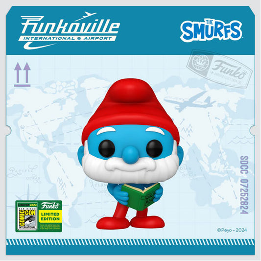 SDCC 2024 - The Smurfs - Papa Smurfs - Papa Smurf US Exclusive Pop! Vinyl