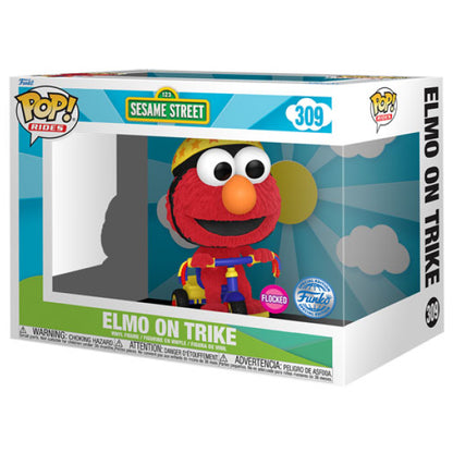 Sesame Street - Elmo on Trike Flocked US Exclusive Pop! Ride