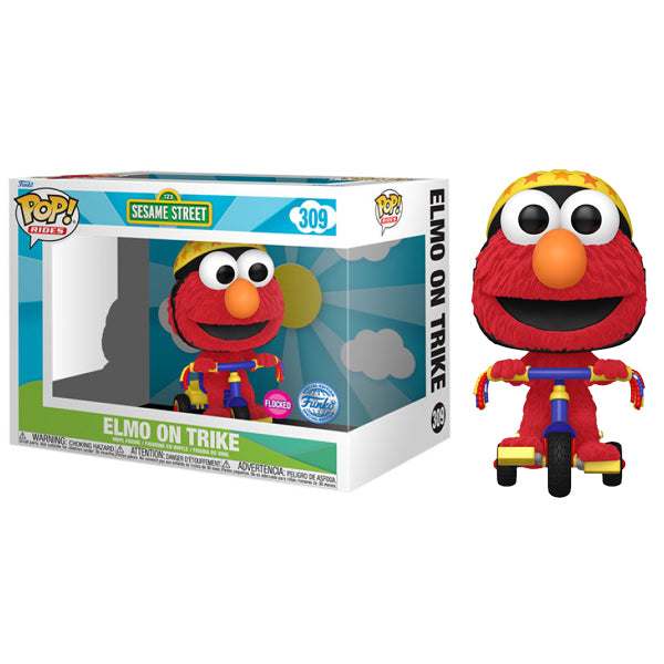 Sesame Street - Elmo on Trike Flocked US Exclusive Pop! Ride