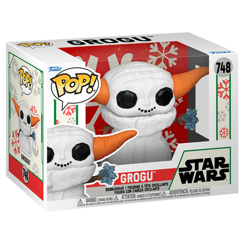 Image of Star Wars: The Mandolorian - Grogu Snowman (Holiday) Pop! Vinyl