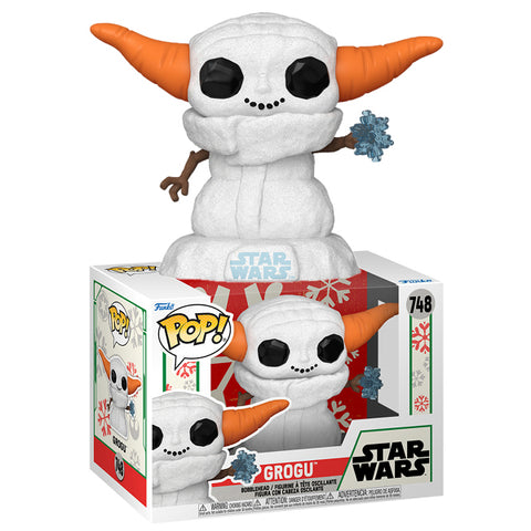 Image of Star Wars: The Mandolorian - Grogu Snowman (Holiday) Pop! Vinyl