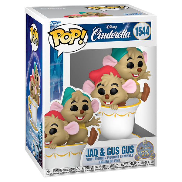 Cinderella (1950): 75th Anniversary - Jaq & Gus Gus in Cup Pop! Vinyl