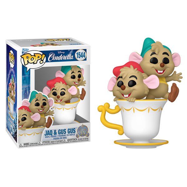 Cinderella (1950): 75th Anniversary - Jaq & Gus Gus in Cup Pop! Vinyl