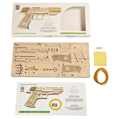 UGears Wolf-01 Mechanical Handgun