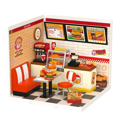 Image of Robotime DIY Plastic Superstore Yum Yum Burgers