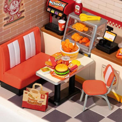 Image of Robotime DIY Plastic Superstore Yum Yum Burgers