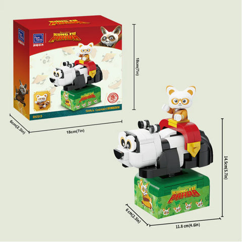 Image of Kung Fu Panda - Shifu's Cosrider Building Block Construction Set (183 Pieces)