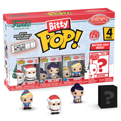 Rudolph - Santa Bitty Pop! Vinyl 4 Pack