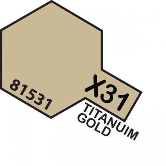 Tamiya Acrylic Mini X-31 Titanium Gold