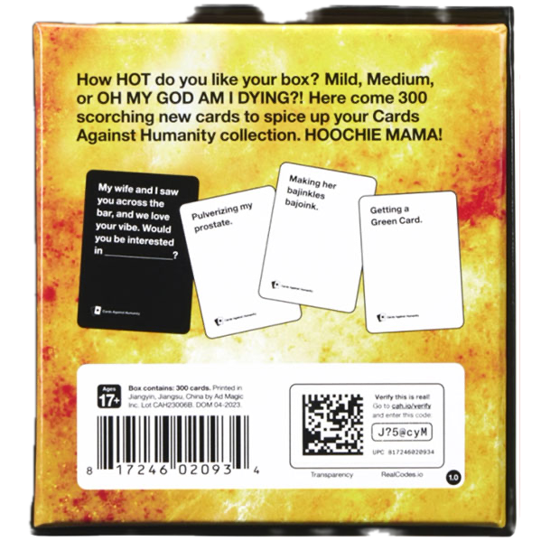 Cards Against Humanity Hot Box Expansion